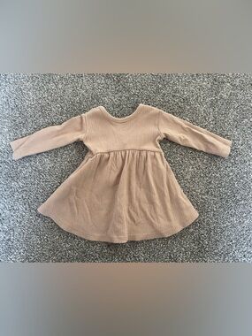 Quincy Mae organic cotton ribbed baby dress